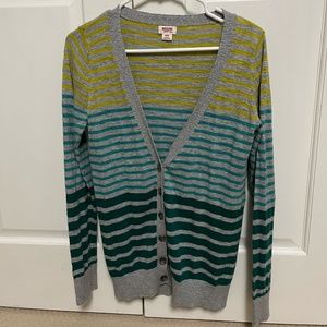 Mossimo, M Striped long sleeve cardigan